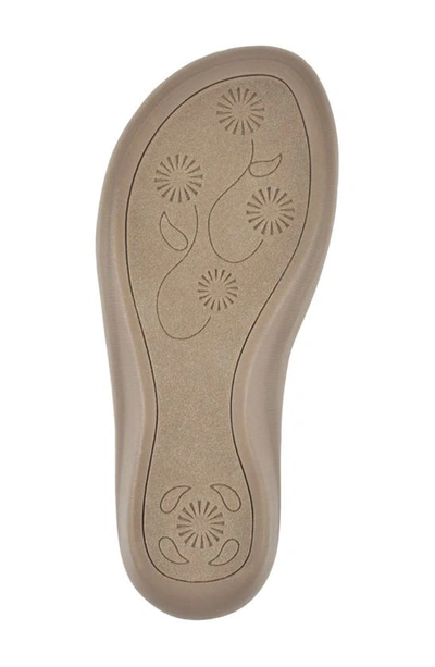 Cliffs By White Mountain Cienna Thong Comfort Sandal In Navy/ Fabric