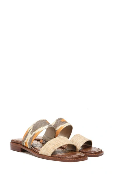 Shop Sam Edelman Haydee Sandal In Eggshell/soft Grey Multi