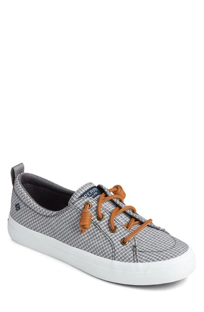 Shop Sperry Top-sider Crest Vibe Mini Check Print Sneaker In Grey/ White
