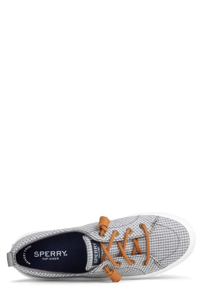 Shop Sperry Top-sider Crest Vibe Mini Check Print Sneaker In Grey/ White