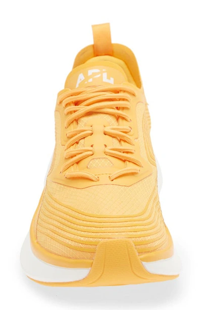 Apl Athletic Propulsion Labs Streamline Running Shoe In Mango / White