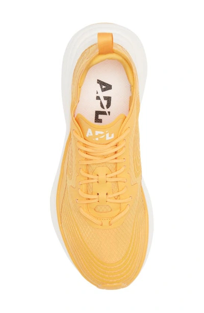 Apl Athletic Propulsion Labs Streamline Running Shoe In Mango / White