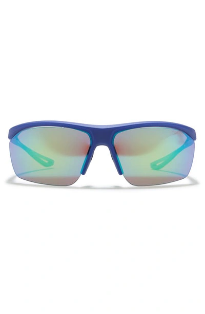 Nike Tailwind 66mm Square Sunglasses In Blue/spd Tnt ml Dpgrn | ModeSens