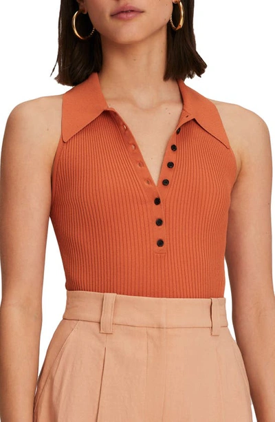 Shop A.l.c Asher Sleeveless Top In Flame