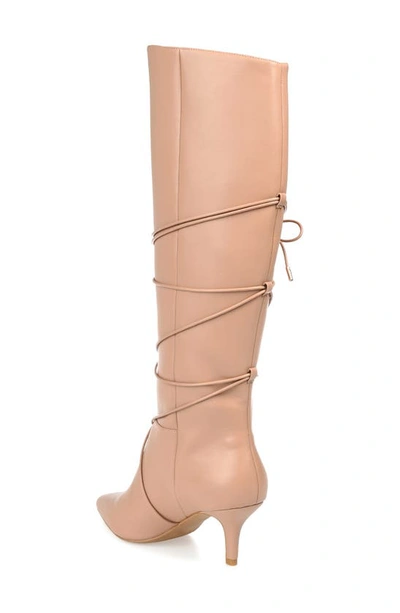 Journee Collection Collection Women's Tru Comfort Foam Wide Calf Kaavia Boot In Nude