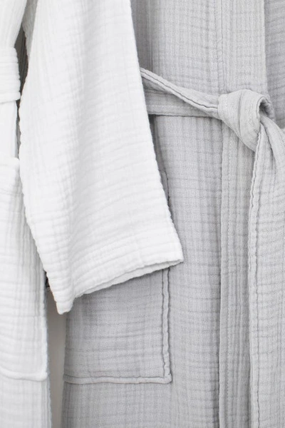 Linum Home Textiles Smyrna Hotel/spa Luxury Robe In Gray