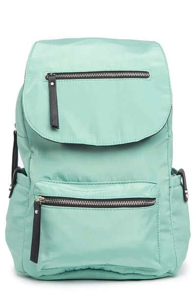 Shop Madden Girl Proper Flap Nylon Backpack In Sage