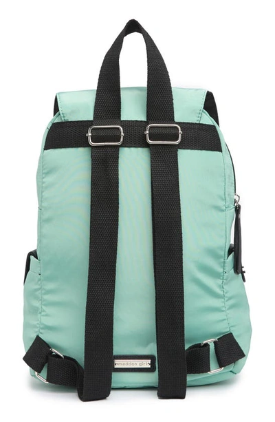 Shop Madden Girl Proper Flap Nylon Backpack In Sage