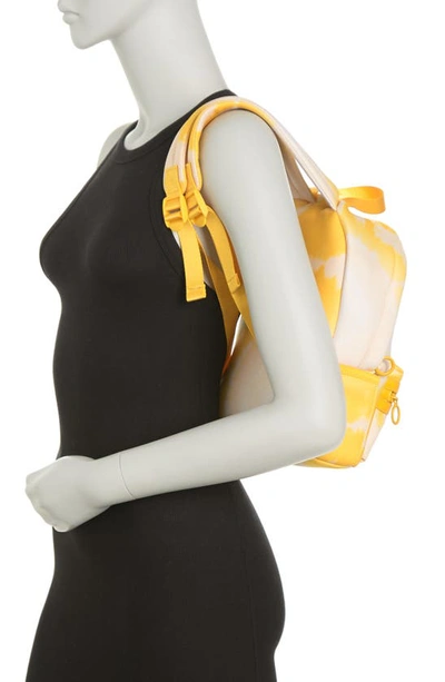 Shop Madden Girl Neoprene Backpack With Crossbody Pouch In Yellow Multi