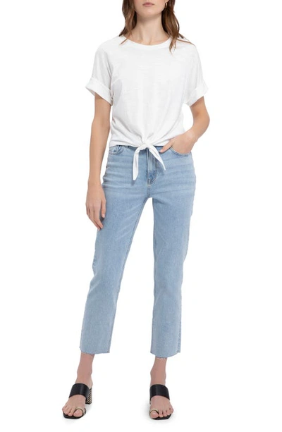 Shop Sanctuary All Day Tie Waist T-shirt In White
