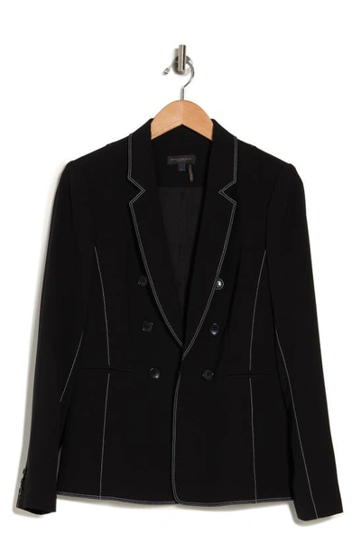 Shop Donna Karan Woman Double Breasted Blazer In Black