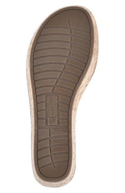 Shop White Mountain Samwell Platform Wedge Sandal In Tan/ Burnished/ Smooth