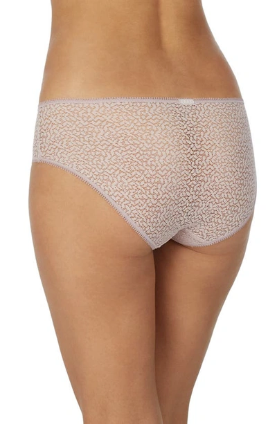 Shop Dkny Modern Lace Hipster Panties In Mauve Pink