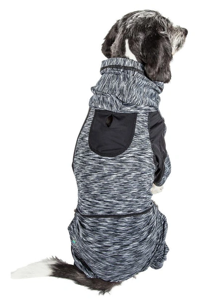 Shop Petkit The Pet Life Active 'downward Dog' Full Bodied Hoodie In Black