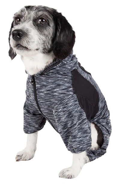 Shop Petkit The Pet Life Active 'downward Dog' Full Bodied Hoodie In Black