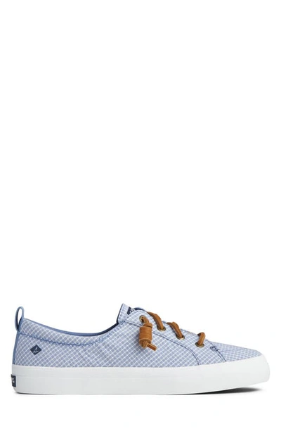 Shop Sperry Top-sider Crest Vibe Mini Check Print Sneaker In Blue/ White