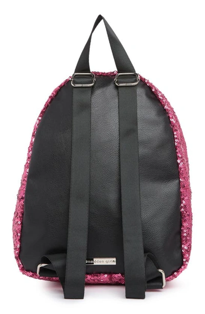 Shop Madden Girl Sequin Zip Backpack In Pink