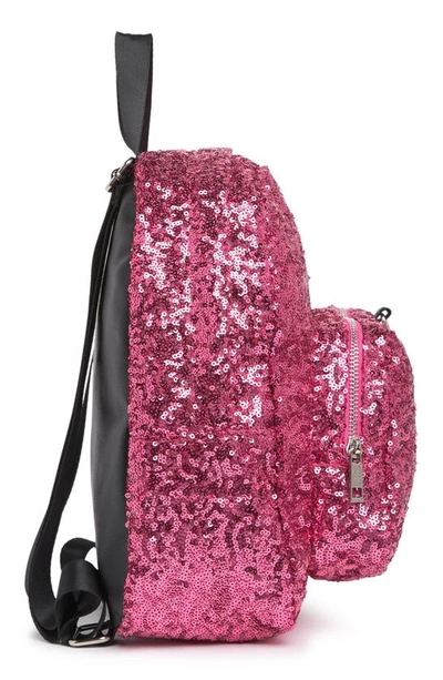 Shop Madden Girl Sequin Zip Backpack In Pink