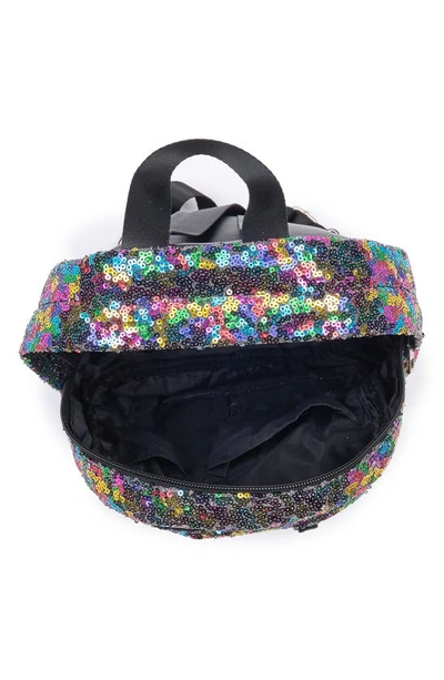 Shop Madden Girl Sequin Zip Backpack In Rainbow