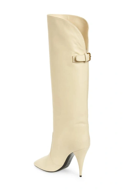 Saint Laurent Harper Tall Boot In Real Beige