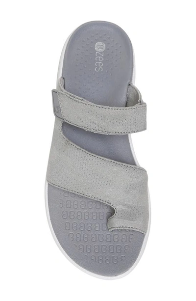 Shop Bzees Carry On Loop Toe Sandal In Silver Smoke Camo