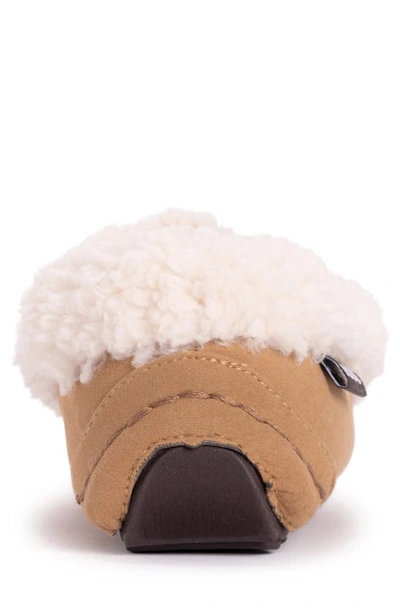 Muk Luks Jaylah Faux Shearling Lined Slipper In Camel