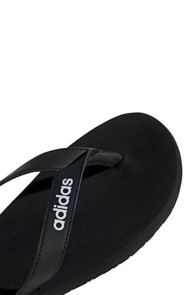 Shop Adidas Originals Adidas Eezay Flip Flop In Cblack/ftw