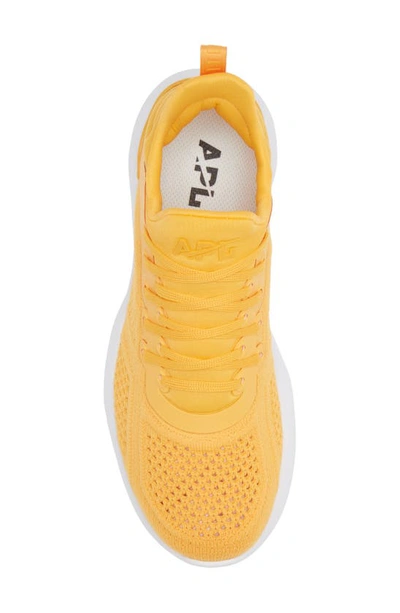 Shop Apl Athletic Propulsion Labs Techloom Tracer Knit Training Shoe In Mango / White