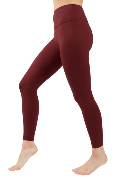 Shop 90 Degree By Reflex Luxe Fleece Lined High Waist Leggings In Ancho Chile