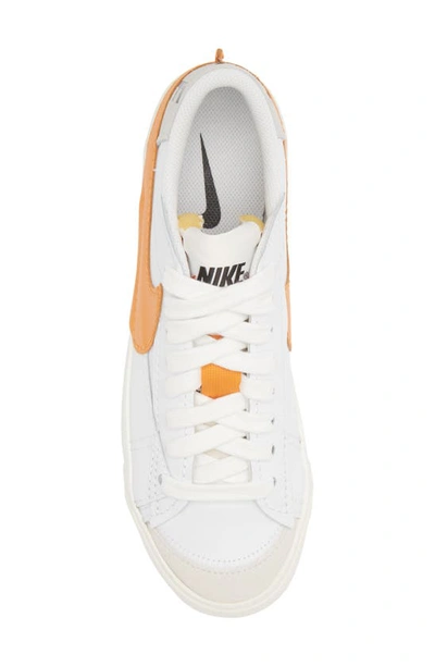 Shop Nike Blazer Low '77 Jumbo Sneaker In White/ Orange/ Grey/ Sail