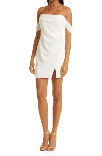 Shop Likely Paz Off The Shoulder Minidress In White