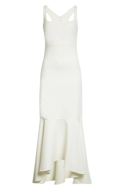 Shop Likely Barnes Cross Back High-low Gown In White