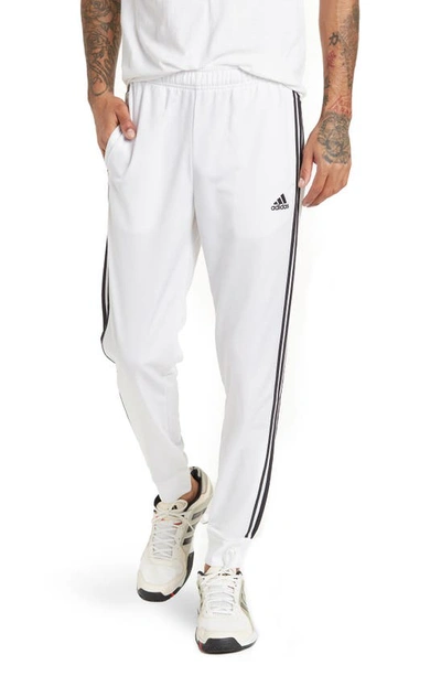 Shop Adidas Originals 3-stripes Tricot Joggers In White/black