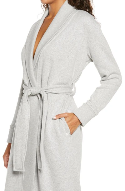 Shop Ugg Karoline Fleece Robe In Seal Heather