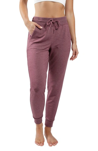 Shop 90 Degree By Reflex Terry Brushed Inside Joggers In Spiced Apple