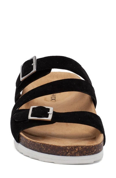 Shop Lisa Vicky Optimal Slide Sandal In Black Suede