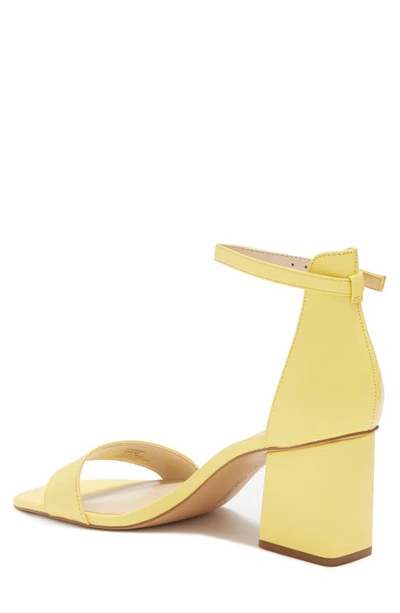 Shop Vince Camuto Margry Ankle Strap Block Heel Sandal In Daffodil