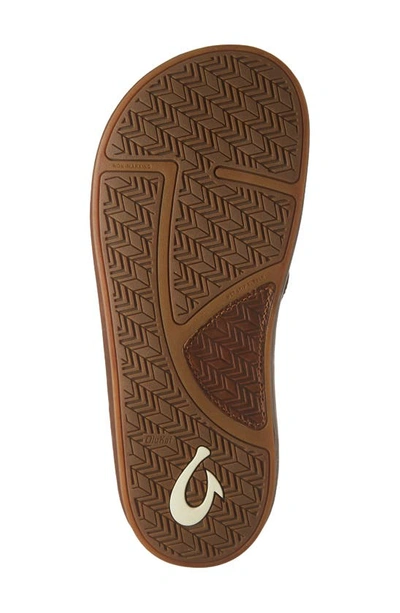 Shop Olukai Ilikai Flip Flop In Toffee / Toffee