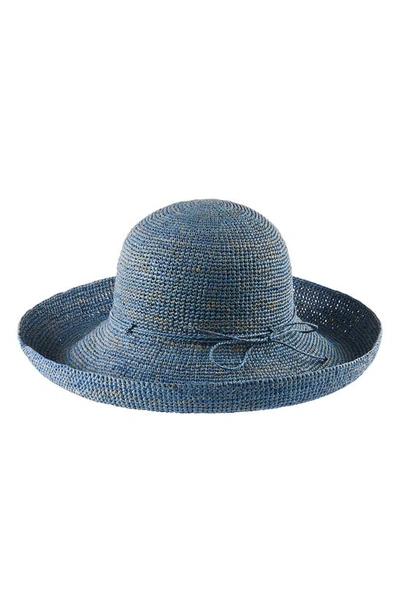 Shop Helen Kaminski 'provence 12' Packable Raffia Hat In Cornflower