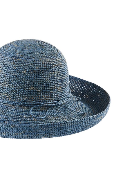 Shop Helen Kaminski 'provence 12' Packable Raffia Hat In Cornflower