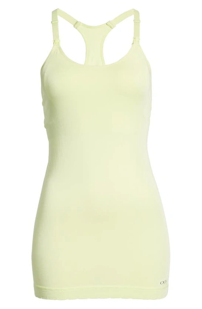 Modern Eternity Racerback Nursing Tank In Shadow Lime