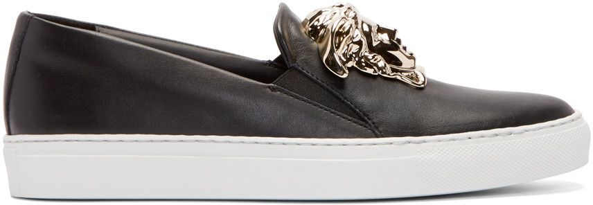 versace medusa slip on sneakers