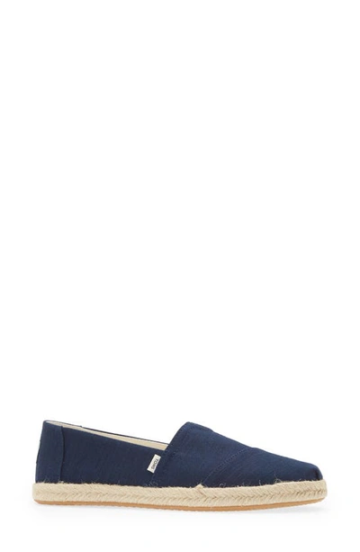 Shop Toms Alpargata Slip-on In Navy