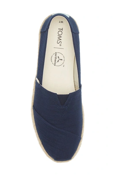 Shop Toms Alpargata Slip-on In Navy