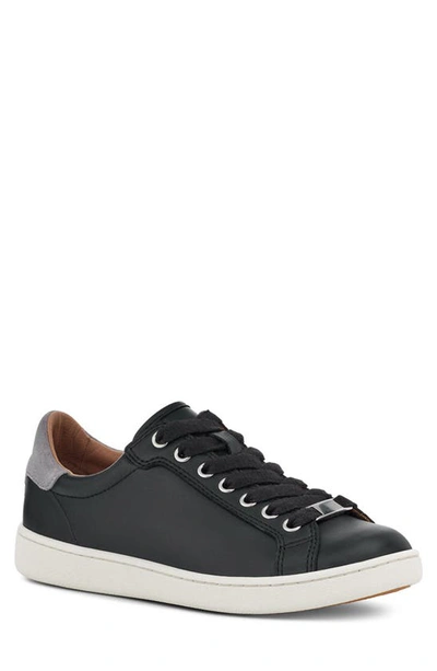 Ugg Milo Leather Sneaker In Black | ModeSens