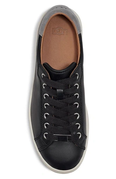 Ugg Milo Leather Sneaker In Black | ModeSens