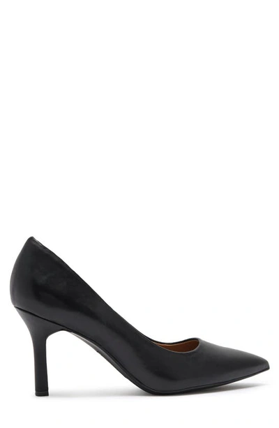 Shop Nordstrom Rack Paige Faux Leather Pump In Black