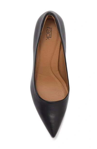 Shop Nordstrom Rack Paige Faux Leather Pump In Black