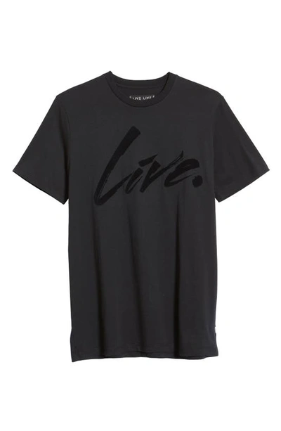 Shop Live Live Live. Paint Graphic Tee In Blackout