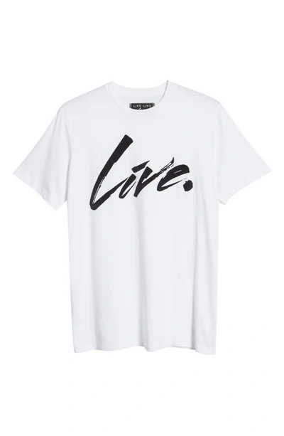 Shop Live Live Live. Paint Graphic Tee In Whiteout